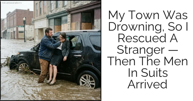 My Town Was Drowning, So I Rescued A Stranger — Then The Men In Suits Arrived