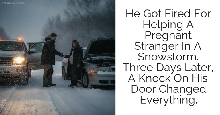 He Got Fired For Helping A Pregnant Stranger In A Snowstorm. Three Days Later, A Knock On His Door Changed Everything.