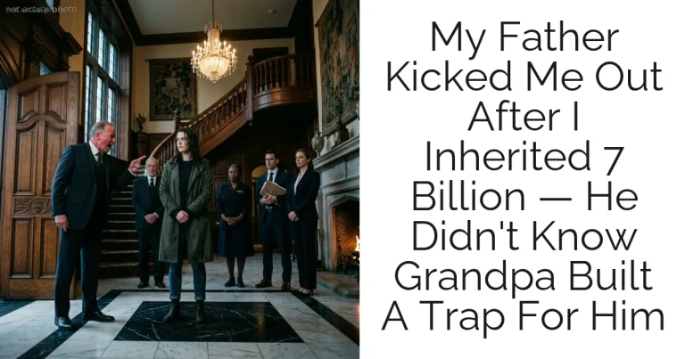 My Father Kicked Me Out After I Inherited 7 Billion — He Didn't Know Grandpa Built A Trap For Him