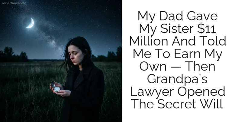My Dad Gave My Sister $11 Million And Told Me To Earn My Own — Then Grandpa’s Lawyer Opened The Secret Will