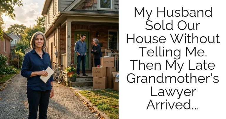 My Husband Sold Our House Without Telling Me. Then My Late Grandmother's Lawyer Arrived...