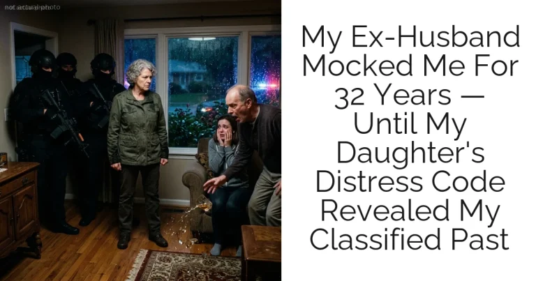 My Ex-Husband Mocked Me For 32 Years — Until My Daughter's Distress Code Revealed My Classified Past