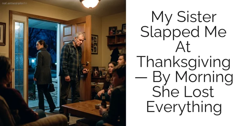 My Sister Slapped Me At Thanksgiving — By Morning She Lost Everything