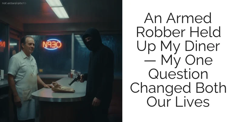An Armed Robber Held Up My Diner — My One Question Changed Both Our Lives