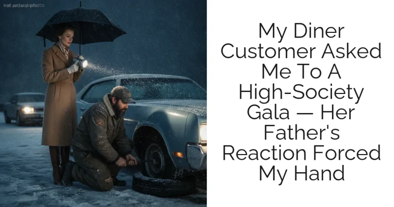 My Diner Customer Asked Me To A High-Society Gala — Her Father's Reaction Forced My Hand
