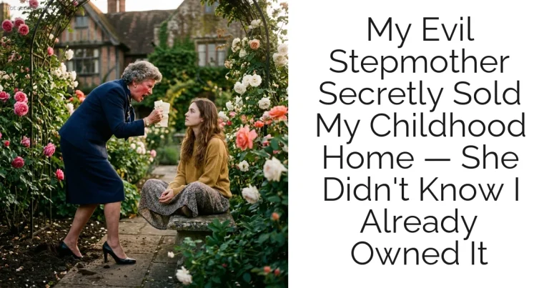 My Evil Stepmother Secretly Sold My Childhood Home — She Didn't Know I Already Owned It