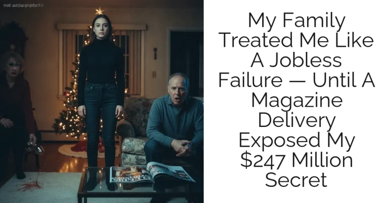 My Family Treated Me Like A Jobless Failure — Until A Magazine Delivery Exposed My $247 Million Secret