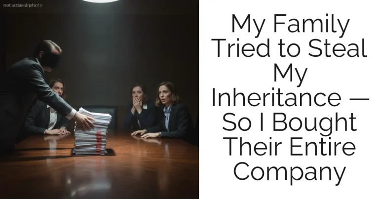 My Family Tried to Steal My Inheritance — So I Bought Their Entire Company