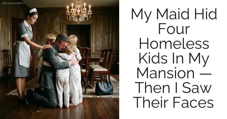 My Maid Hid Four Homeless Kids In My Mansion — Then I Saw Their Faces