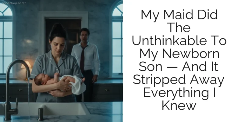 My Maid Did The Unthinkable To My Newborn Son — And It Stripped Away Everything I Knew