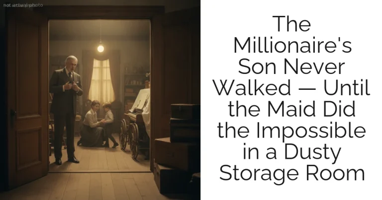 The Millionaire's Son Never Walked — Until the Maid Did the Impossible in a Dusty Storage Room