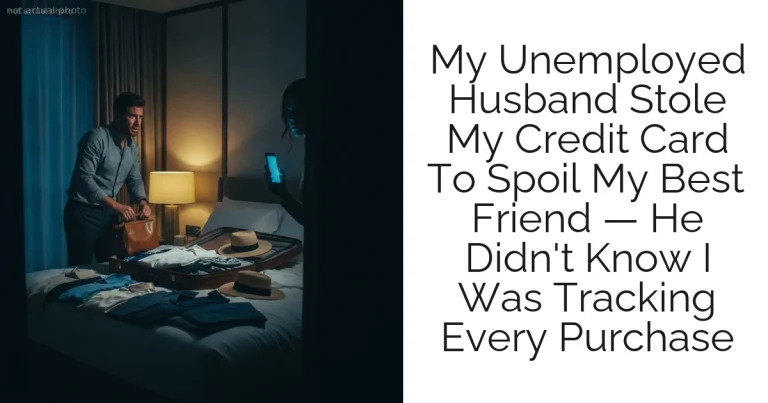 My Unemployed Husband Stole My Credit Card To Spoil My Best Friend — He Didn't Know I Was Tracking Every Purchase