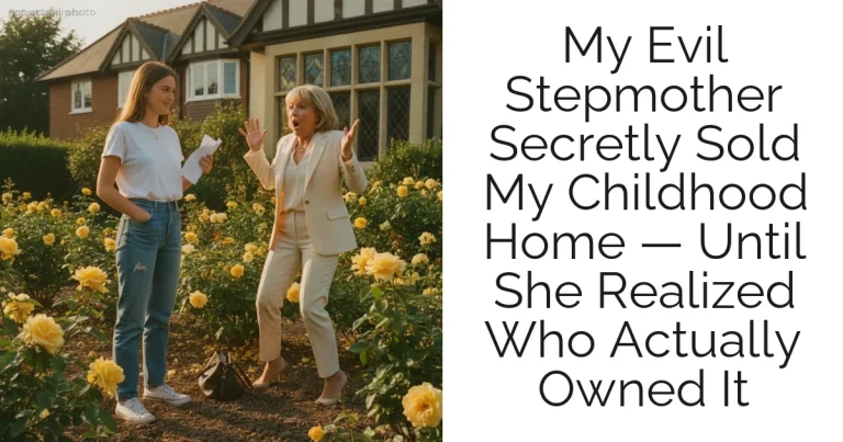 My Evil Stepmother Secretly Sold My Childhood Home — Until She Realized Who Actually Owned It