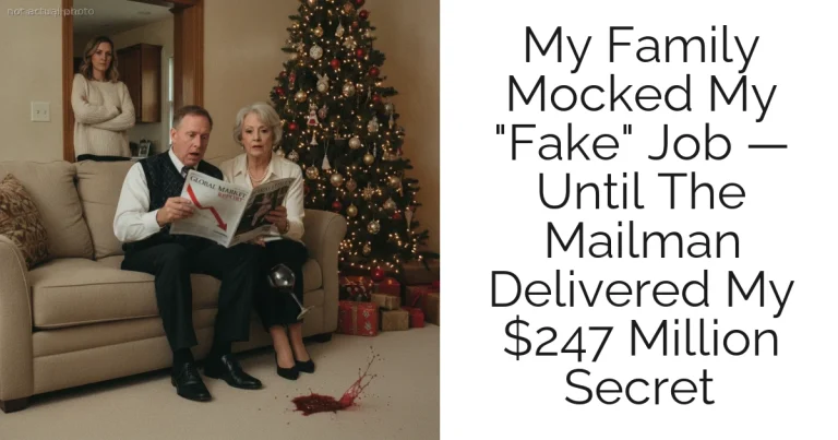 My Family Mocked My "Fake" Job — Until The Mailman Delivered My $247 Million Secret