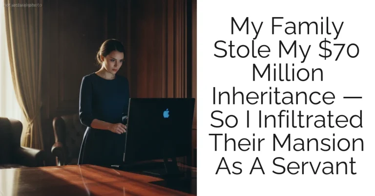 My Family Stole My $70 Million Inheritance — So I Infiltrated Their Mansion As A Servant