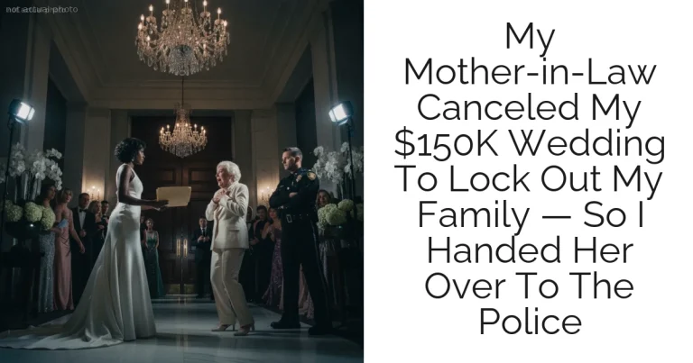 My Mother-in-Law Canceled My $150K Wedding To Lock Out My Family — So I Handed Her Over To The Police