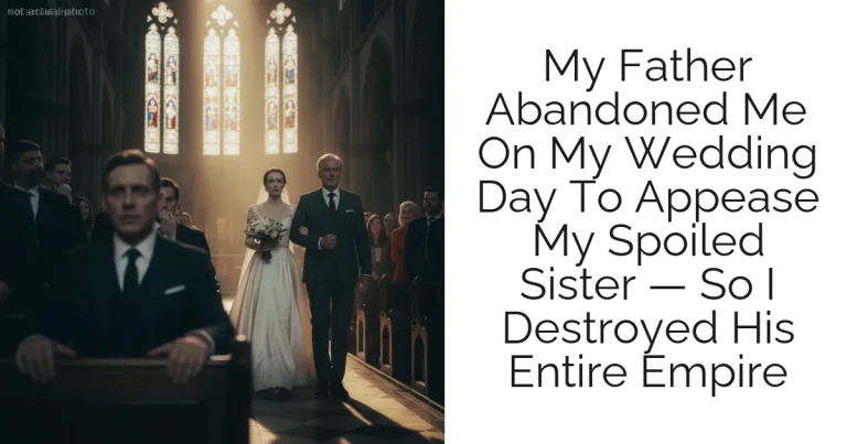 My Father Abandoned Me On My Wedding Day To Appease My Spoiled Sister — So I Destroyed His Entire Empire