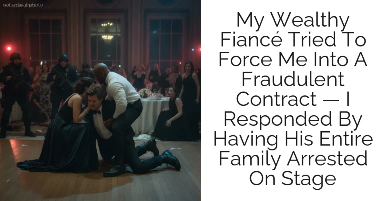 My Wealthy Fiancé Tried To Force Me Into A Fraudulent Contract — I Responded By Having His Entire Family Arrested On Stage