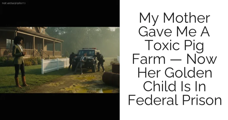 My Mother Gave Me A Toxic Pig Farm — Now Her Golden Child Is In Federal Prison