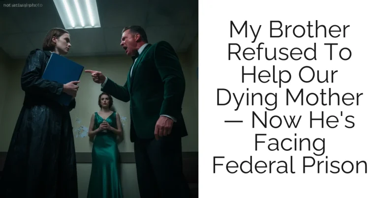 My Brother Refused To Help Our Dying Mother — Now He's Facing Federal Prison