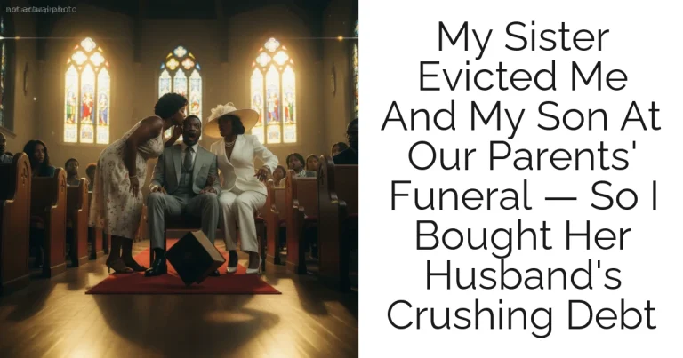 My Sister Evicted Me And My Son At Our Parents' Funeral — So I Bought Her Husband's Crushing Debt