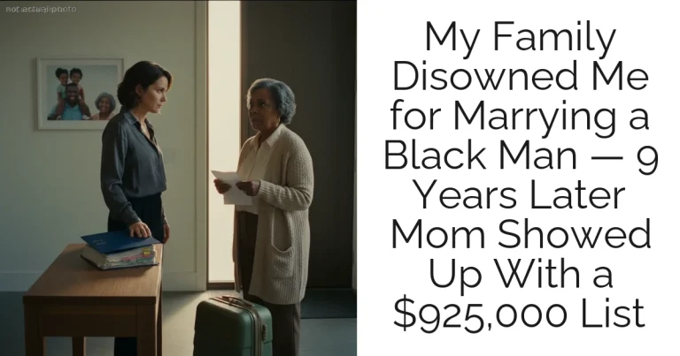 My Family Disowned Me for Marrying a Black Man — 9 Years Later Mom Showed Up With a $925,000 List