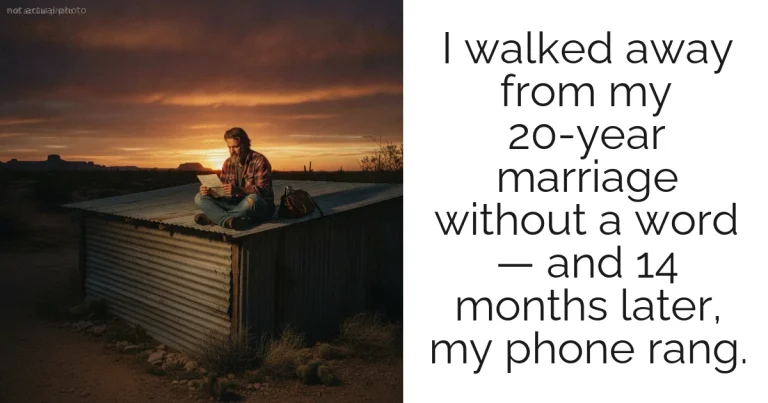 I walked away from my 20-year marriage without a word — and 14 months later, my phone rang.