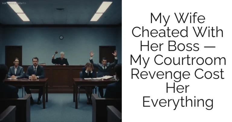 My Wife Cheated With Her Boss — My Courtroom Revenge Cost Her Everything