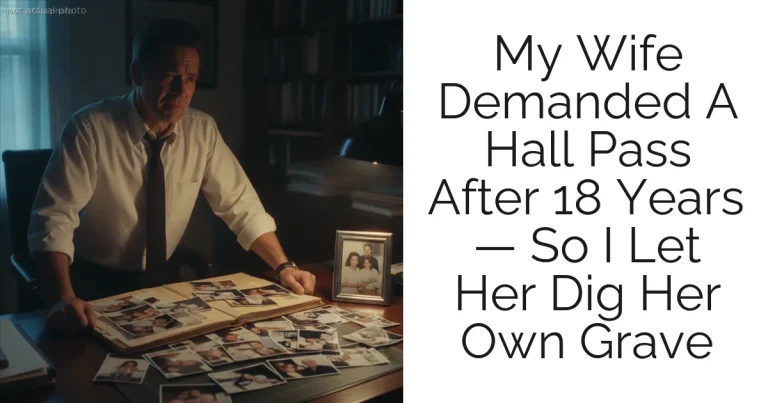 My Wife Demanded A Hall Pass After 18 Years — So I Let Her Dig Her Own Grave