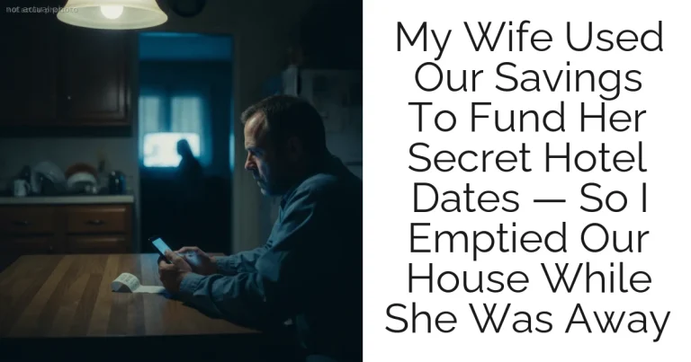 My Wife Used Our Savings To Fund Her Secret Hotel Dates — So I Emptied Our House While She Was Away