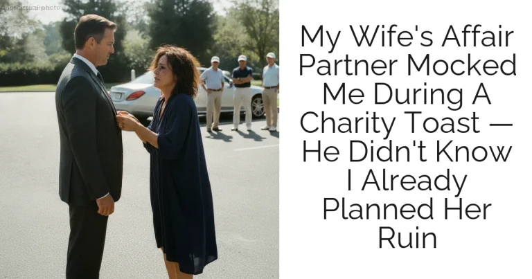 My Wife's Affair Partner Mocked Me During A Charity Toast — He Didn't Know I Already Planned Her Ruin