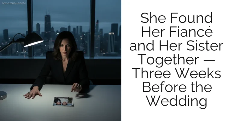 She Found Her Fiancé and Her Sister Together — Three Weeks Before the Wedding