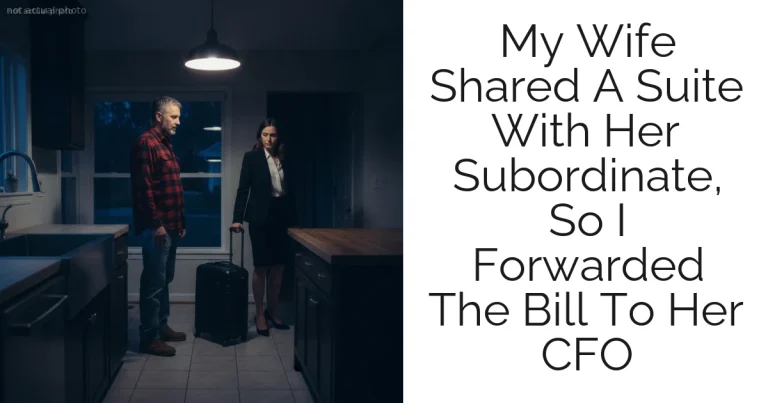 My Wife Shared A Suite With Her Subordinate, So I Forwarded The Bill To Her CFO