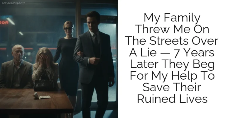 My Family Threw Me On The Streets Over A Lie — 7 Years Later They Beg For My Help To Save Their Ruined Lives