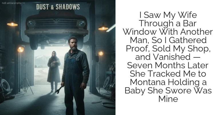 I Saw My Wife Through a Bar Window With Another Man, So I Gathered Proof, Sold My Shop, and Vanished — Seven Months Later She Tracked Me to Montana Holding a Baby She Swore Was Mine
