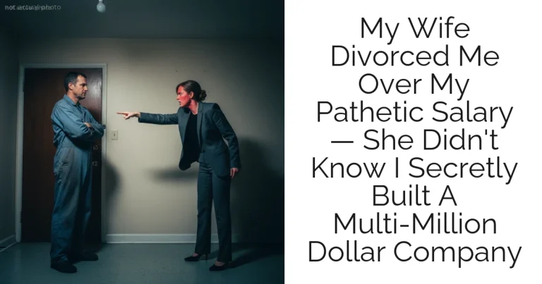 My Wife Divorced Me Over My Pathetic Salary — She Didn't Know I Secretly Built A Multi-Million Dollar Company