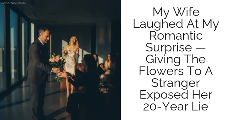 My Wife Laughed At My Romantic Surprise — Giving The Flowers To A Stranger Exposed Her 20-Year Lie