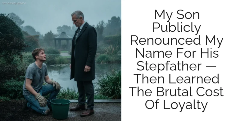 My Son Publicly Renounced My Name For His Stepfather — Then Learned The Brutal Cost Of Loyalty