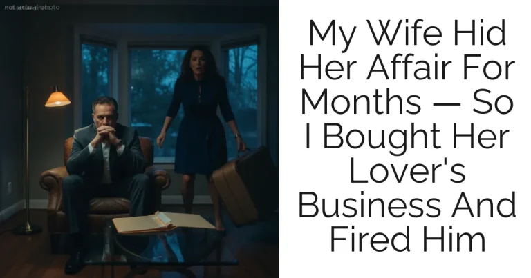 My Wife Hid Her Affair For Months — So I Bought Her Lover's Business And Fired Him