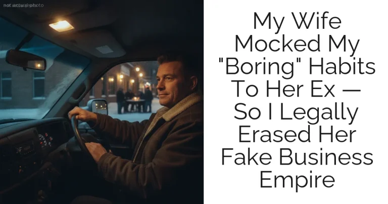 My Wife Mocked My "Boring" Habits To Her Ex — So I Legally Erased Her Fake Business Empire