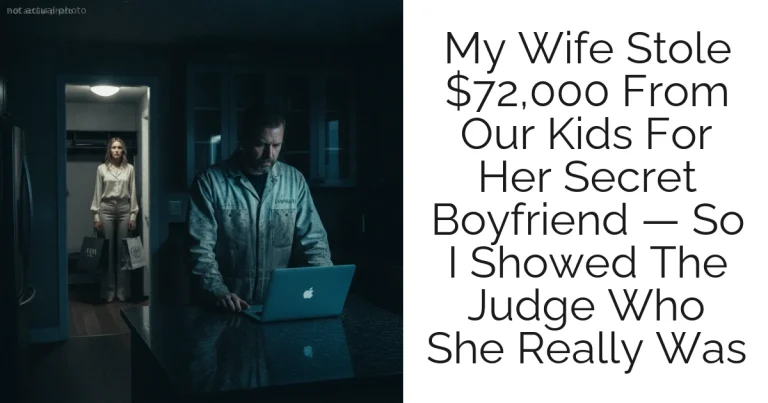 My Wife Stole $72,000 From Our Kids For Her Secret Boyfriend — So I Showed The Judge Who She Really Was