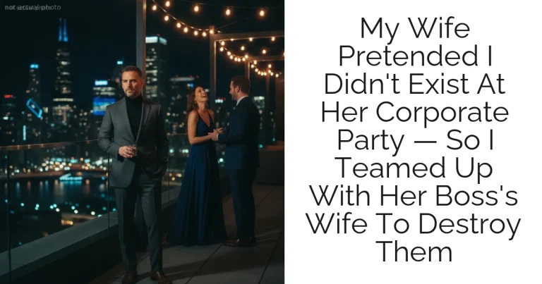 My Wife Pretended I Didn't Exist At Her Corporate Party — So I Teamed Up With Her Boss's Wife To Destroy Them