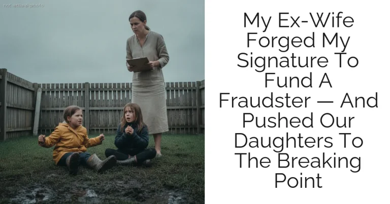 My Ex-Wife Forged My Signature To Fund A Fraudster — And Pushed Our Daughters To The Breaking Point