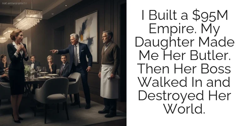 I Built a $95M Empire. My Daughter Made Me Her Butler. Then Her Boss Walked In and Destroyed Her World.
