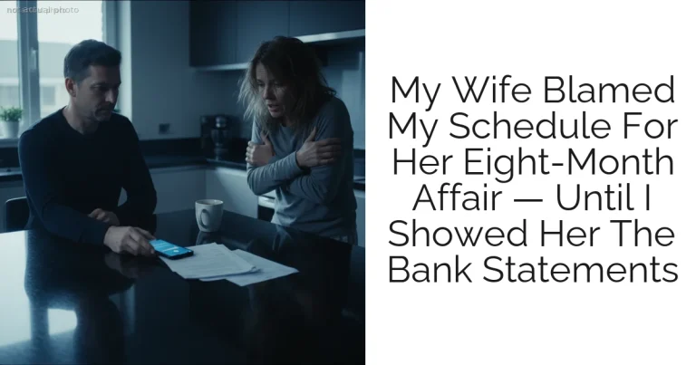 My Wife Blamed My Schedule For Her Eight-Month Affair — Until I Showed Her The Bank Statements