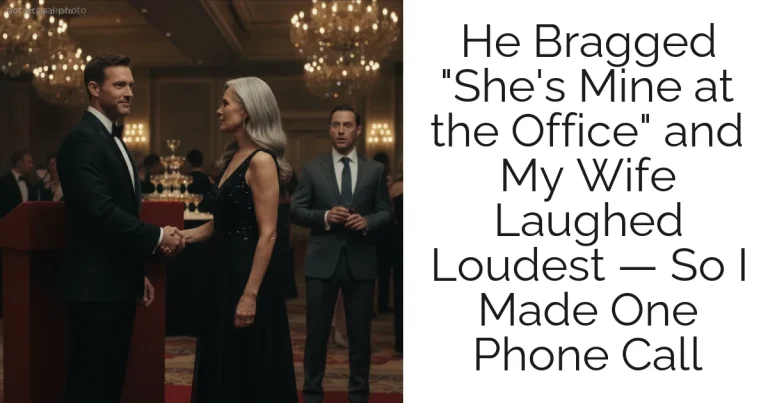 He Bragged "She's Mine at the Office" and My Wife Laughed Loudest — So I Made One Phone Call
