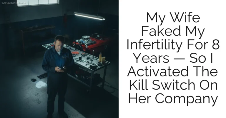 My Wife Faked My Infertility For 8 Years — So I Activated The Kill Switch On Her Company