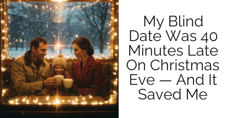 My Blind Date Was 40 Minutes Late On Christmas Eve — And It Saved Me