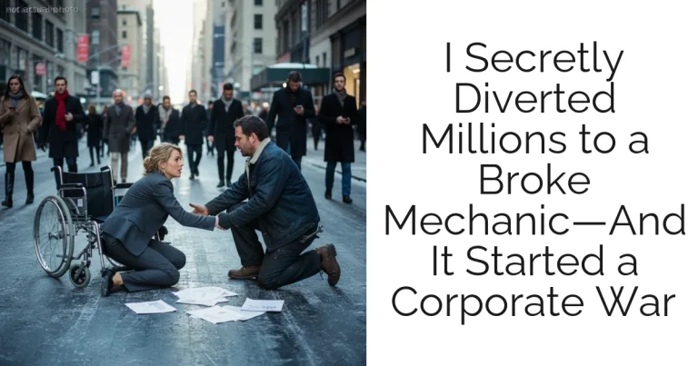 I Secretly Diverted Millions to a Broke Mechanic—And It Started a Corporate War