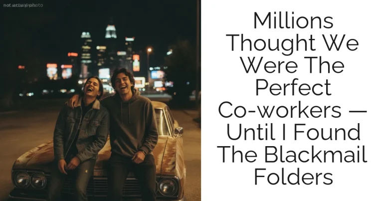 Millions Thought We Were The Perfect Co-workers — Until I Found The Blackmail Folders